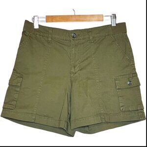 Women's Lee® Ultra Lux FLEX TO GO Cargo Shorts Olive Night  Sz 12